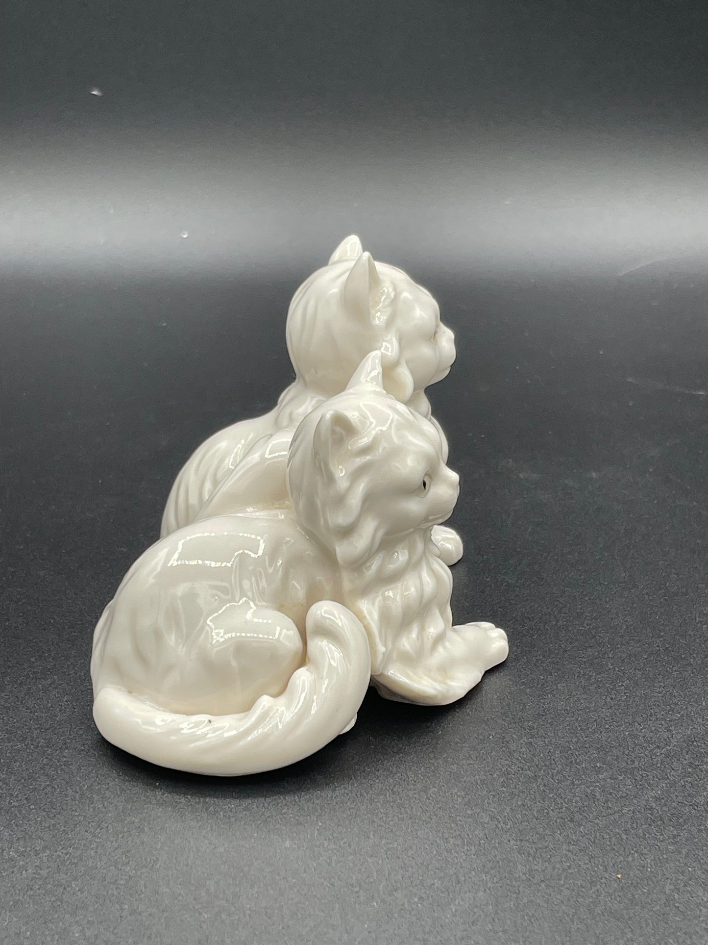 White Porceline Cats Figurine