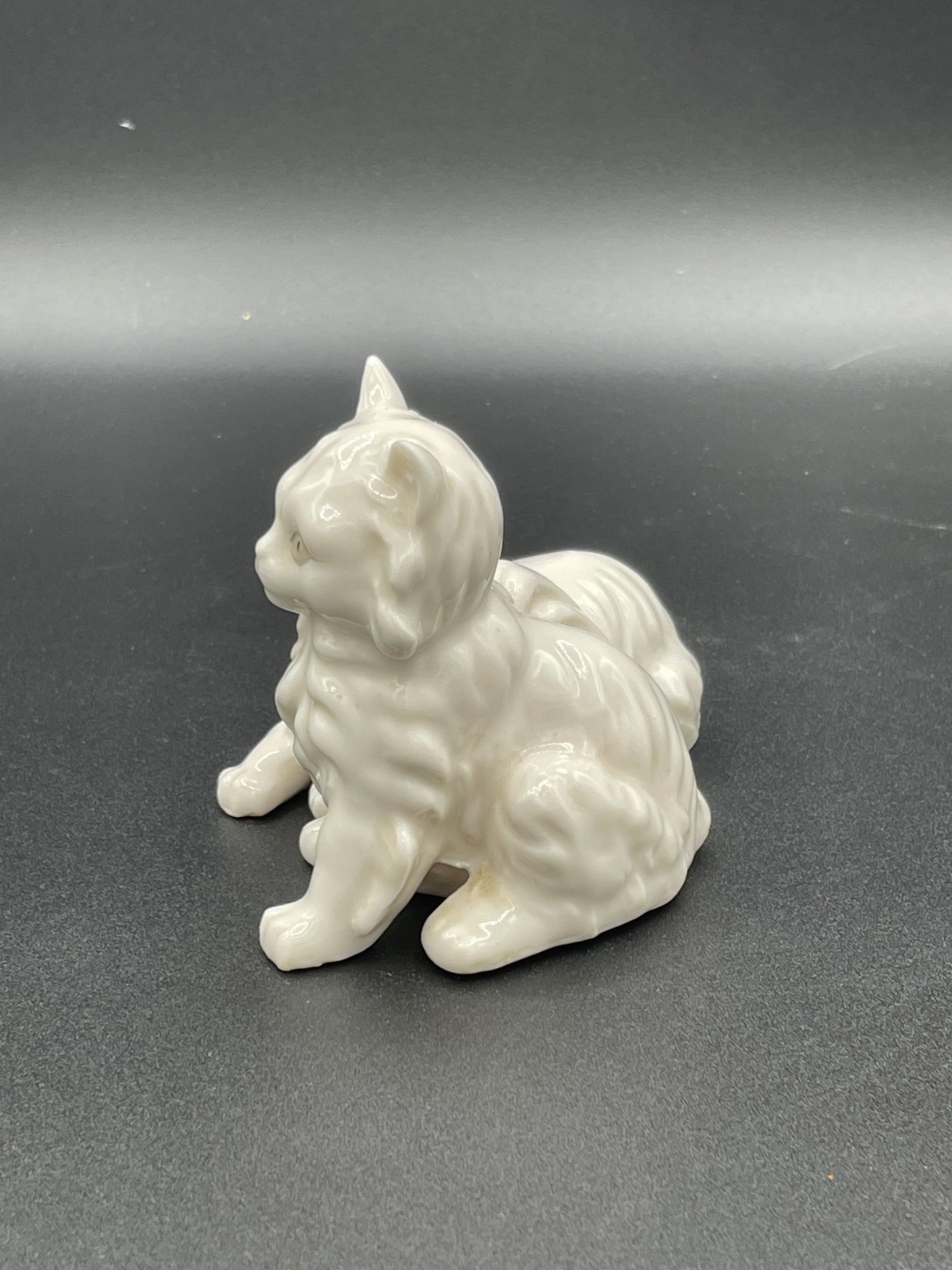 White Porceline Cats Figurine